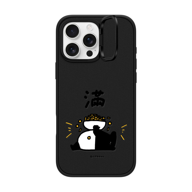 Cherng x CASETiFY iPhone 16 Pro Max ケース マットブラック インパクトリングスタンドケース MagSafe対応 OVERFLOW