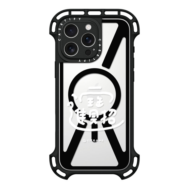 Cherng x CASETiFY iPhone 16 Pro Max ケース ブラック ウルトラ バウンスケース MagSafe対応 Fortune