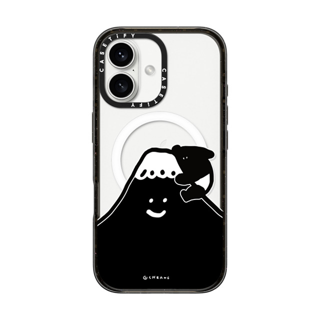 Cherng x CASETiFY iPhone 16 ケース ブラック インパクトケース MagSafe対応 LAIMO FUJI