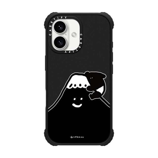 Cherng x CASETiFY iPhone 16 Case Matte Black ウルトラ インパクトケース MagSafe 対応 LAIMO FUJI Cherng x CASETiFY iPhone 16 Case Matte Black ウルトラ インパクトケース MagSafe 対応 LAIMO FUJI
