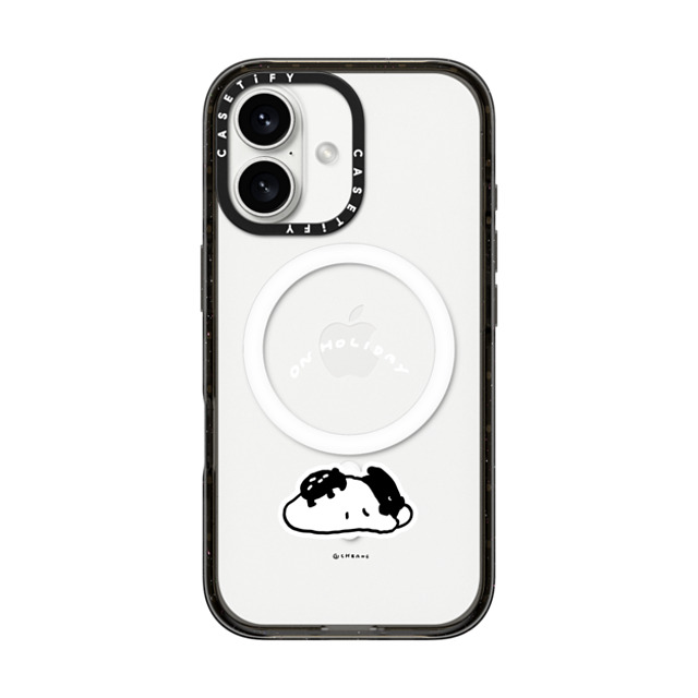 Cherng x CASETiFY iPhone 16 Case Animal,Cartoon Black Impact Case MagSafe Compatible ON HOLIDAY Father's Day Cherng x CASETiFY iPhone 16 Case Animal,Cartoon Black Impact Case MagSafe Compatible ON HOLIDAY Father's Day