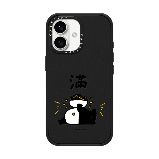 Cherng x CASETiFY iPhone 16 ケース マットブラック インパクトケース MagSafe対応 OVERFLOW