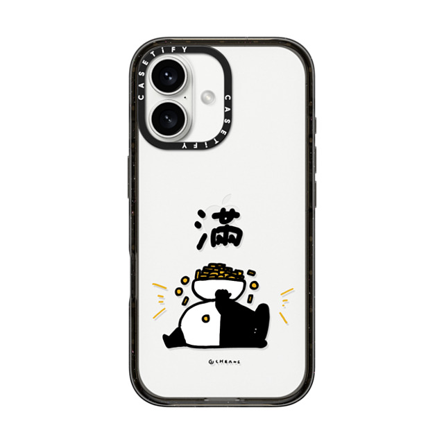 Cherng x CASETiFY iPhone 16 ケース ブラック インパクトケース OVERFLOW