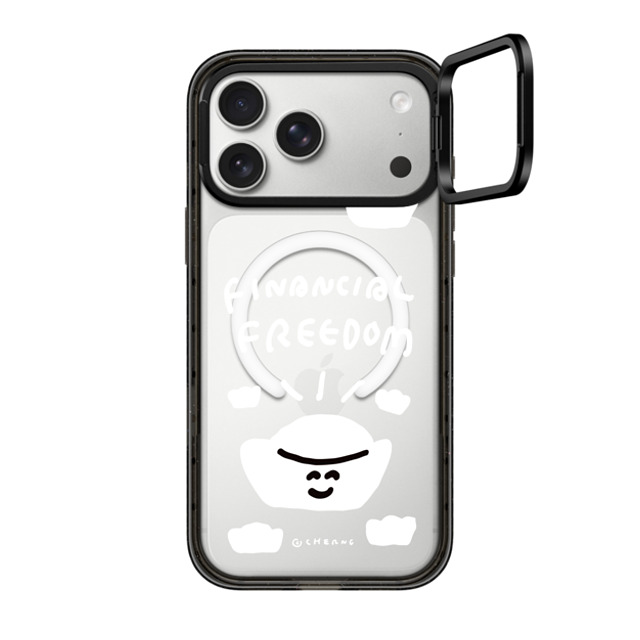 Cherng x CASETiFY iPhone 17 Pro Max Case Animal,Cartoon Black CpNgOX^hP[X MagSafeΉ Financial Freedom