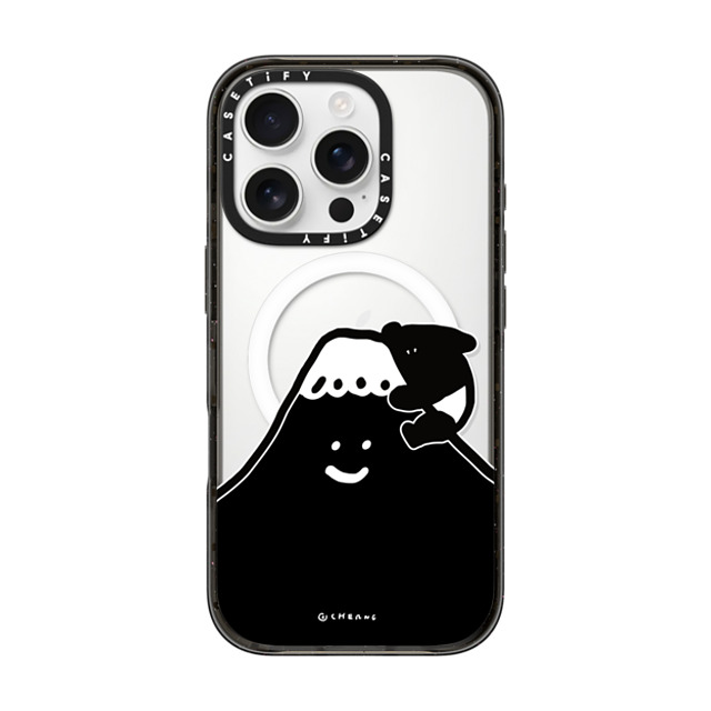 Cherng x CASETiFY iPhone 16 Pro ケース ブラック インパクトケース MagSafe対応 LAIMO FUJI