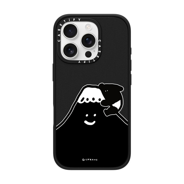 Cherng x CASETiFY iPhone 16 Pro ケース マットブラック インパクトケース MagSafe対応 LAIMO FUJI