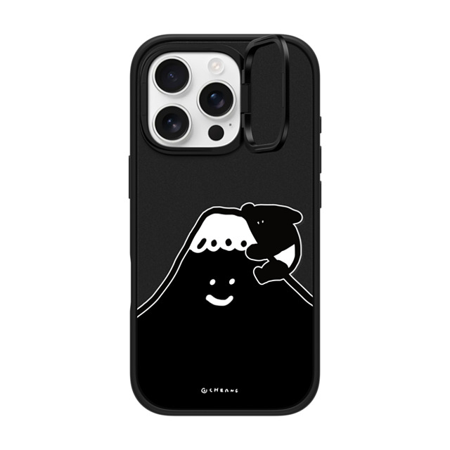 Cherng x CASETiFY iPhone 16 Pro ケース マットブラック インパクトリングスタンドケース MagSafe対応 LAIMO FUJI