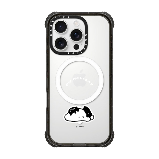 Cherng x CASETiFY iPhone 16 Pro Case Animal,Cartoon Black ウルトラ インパクトケース MagSafe 対応 ON HOLIDAY Father's Day Cherng x CASETiFY iPhone 16 Pro Case Animal,Cartoon Black ウルトラ インパクトケース MagSafe 対応 ON HOLIDAY Father's Day