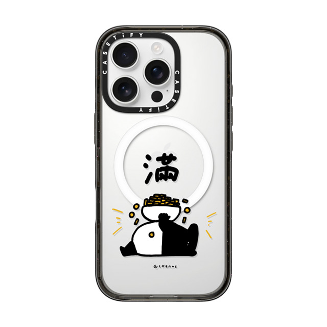 Cherng x CASETiFY iPhone 16 Pro ケース ブラック インパクトケース MagSafe対応 OVERFLOW