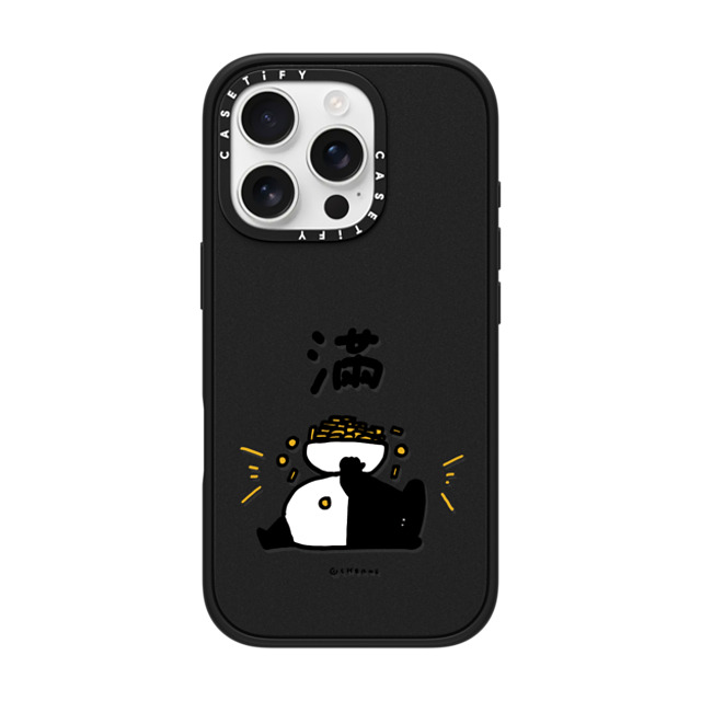 Cherng x CASETiFY iPhone 16 Pro ケース マットブラック インパクトケース MagSafe対応 OVERFLOW