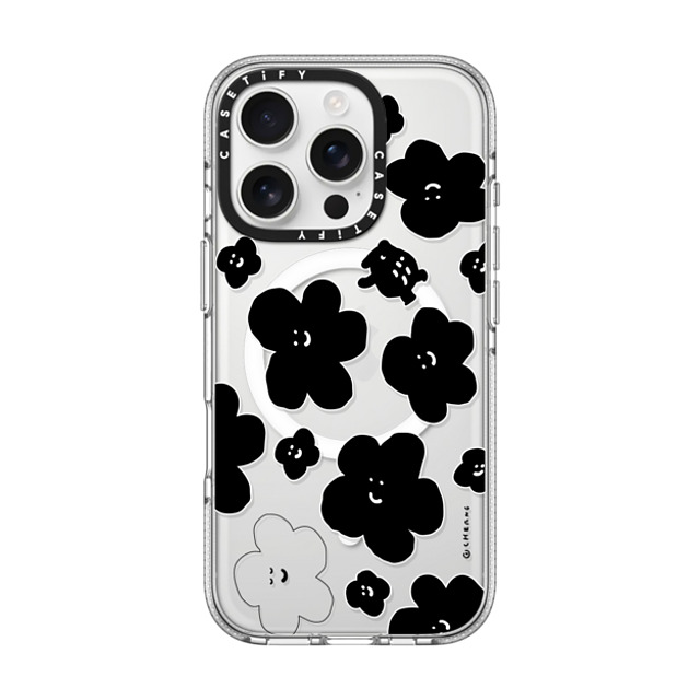 Cherng x CASETiFY iPhone 16 Pro ケース クリア クリア ケース MagSafe対応 FLOWER MO (V2)