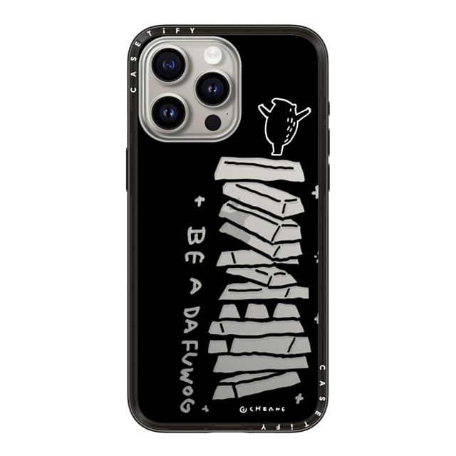 Cherng x CASETiFY iPhone 15 Pro Max ケース Animal,Cartoon ブラック コンパクトケース Be A DaFuWog (Monopoly) Back to School Cherng x CASETiFY iPhone 15 Pro Max ケース Animal,Cartoon ブラック コンパクトケース Be A DaFuWog (Monopoly) Back to School