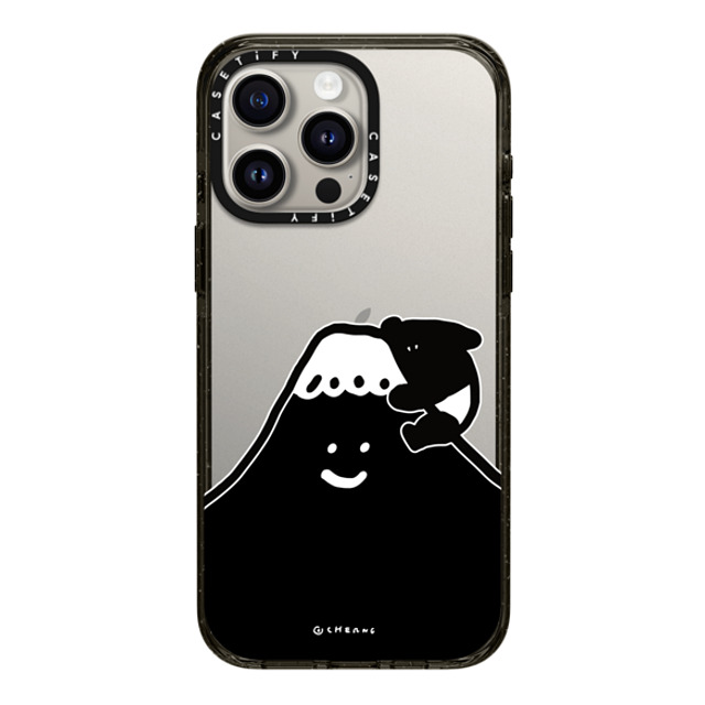 Cherng x CASETiFY iPhone 15 Pro Max ケース ブラック インパクトケース LAIMO FUJI