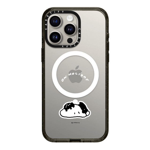 Cherng x CASETiFY iPhone 15 Pro Max Case Animal,Cartoon Black Impact Case MagSafe Compatible ON HOLIDAY Mother's Day Cherng x CASETiFY iPhone 15 Pro Max Case Animal,Cartoon Black Impact Case MagSafe Compatible ON HOLIDAY Mother's Day