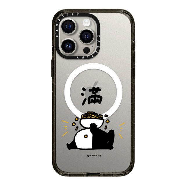 Cherng x CASETiFY iPhone 15 Pro Max ケース ブラック インパクトケース MagSafe対応 OVERFLOW