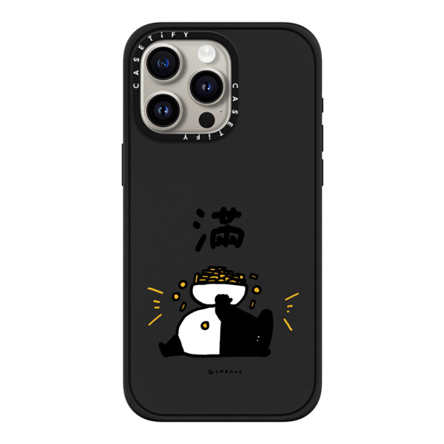 Cherng x CASETiFY iPhone 15 Pro Max ケース マットブラック インパクトケース MagSafe対応 OVERFLOW