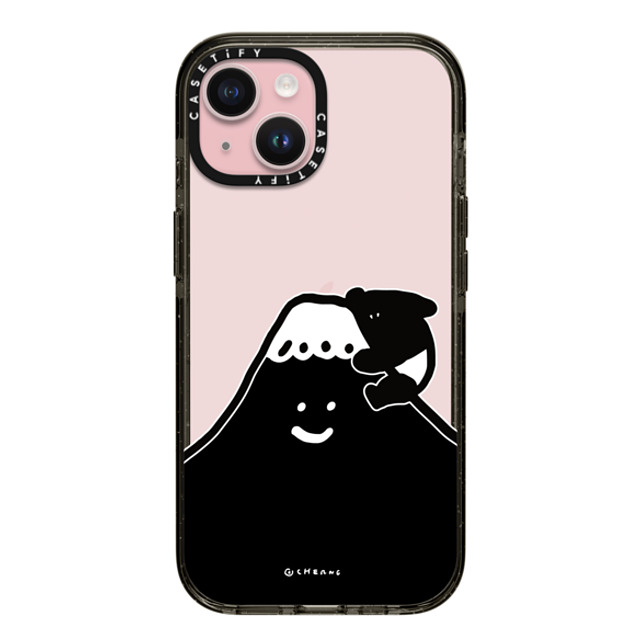 Cherng x CASETiFY iPhone 15 ケース ブラック インパクトケース LAIMO FUJI