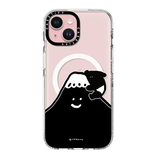 Cherng x CASETiFY iPhone 15 ケース クリア クリア ケース MagSafe対応 LAIMO FUJI