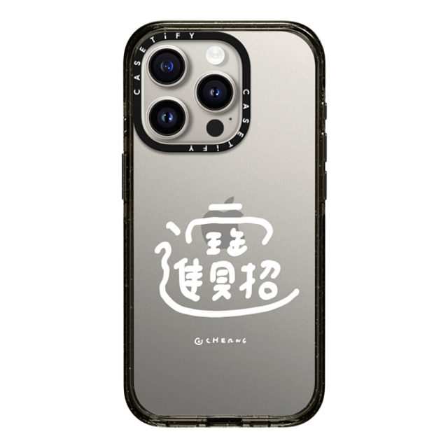 Cherng x CASETiFY iPhone 15 Pro ケース ブラック インパクトケース Fortune