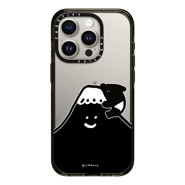 Cherng x CASETiFY iPhone 15 Pro ケース ブラック インパクトケース LAIMO FUJI