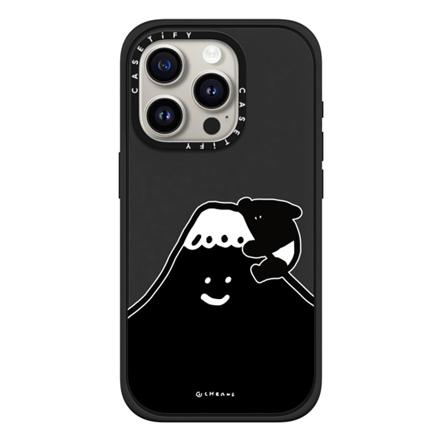 Cherng x CASETiFY iPhone 15 Pro ケース マットブラック インパクトケース MagSafe対応 LAIMO FUJI