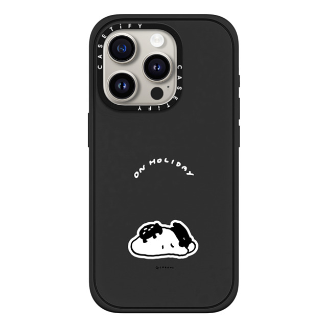 Cherng x CASETiFY iPhone 15 Pro Case Animal,Cartoon マットブラック Impact Case MagSafe Compatible ON HOLIDAY Mother's Day Cherng x CASETiFY iPhone 15 Pro Case Animal,Cartoon マットブラック Impact Case MagSafe Compatible ON HOLIDAY Mother's Day