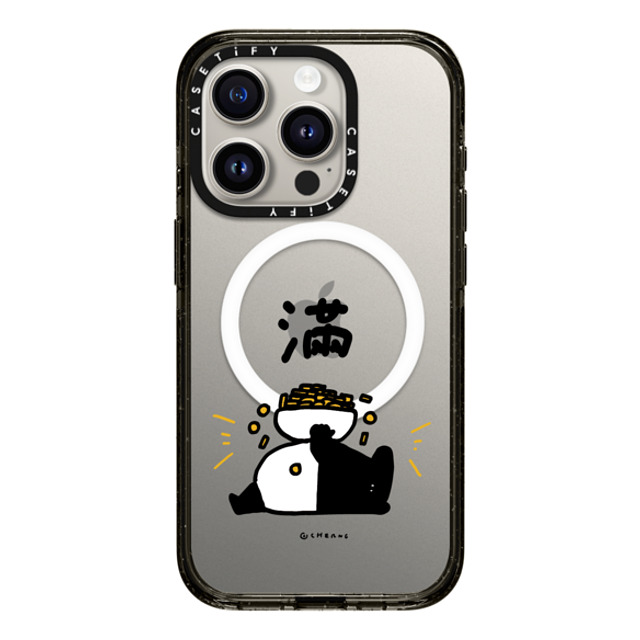 Cherng x CASETiFY iPhone 15 Pro ケース ブラック インパクトケース MagSafe対応 OVERFLOW