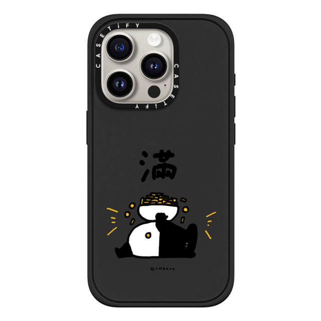 Cherng x CASETiFY iPhone 15 Pro ケース マットブラック インパクトケース MagSafe対応 OVERFLOW