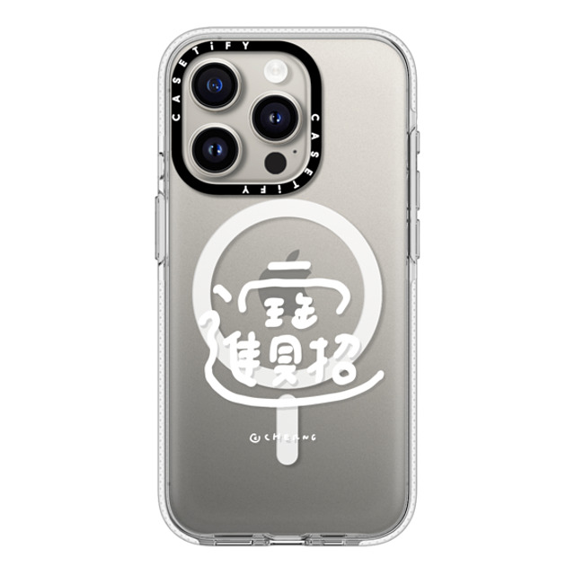 Cherng x CASETiFY iPhone 15 Pro ケース クリア クリア ケース MagSafe対応 Fortune