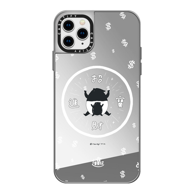 Cherng x CASETiFY iPhone 11 Pro Max Case シルバー (シルバーバンパー) ミラーケース LAIMO- SHOW ME THE MONEY Cherng x CASETiFY iPhone 11 Pro Max Case シルバー (シルバーバンパー) ミラーケース LAIMO- SHOW ME THE MONEY