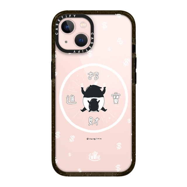 Cherng x CASETiFY iPhone 13 ケース ブラック インパクトケース LAIMO- SHOW ME THE MONEY