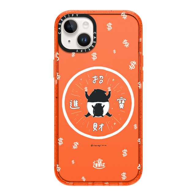 Cherng x CASETiFY iPhone 14 Plus Case Animal,Cartoon オレンジ インパクトケース LAIMO- SHOW ME THE MONEY Mother's Day Cherng x CASETiFY iPhone 14 Plus Case Animal,Cartoon オレンジ インパクトケース LAIMO- SHOW ME THE MONEY Mother's Day