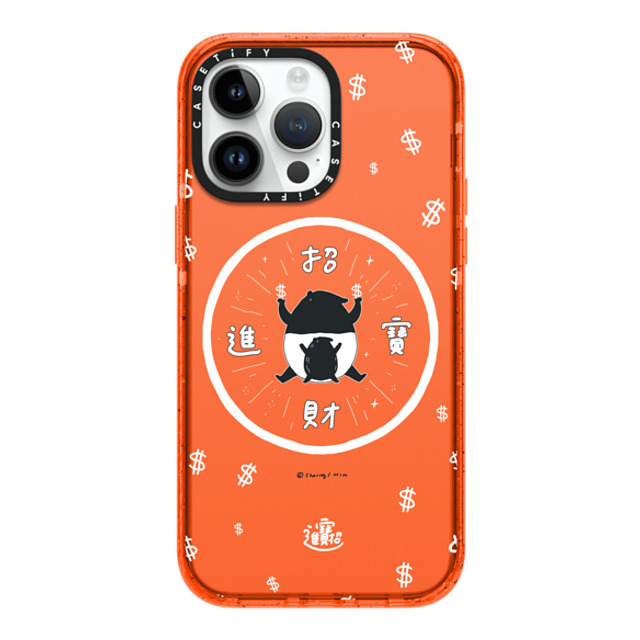 Cherng x CASETiFY iPhone 14 Pro Max ケース オレンジ インパクトケース LAIMO- SHOW ME THE MONEY
