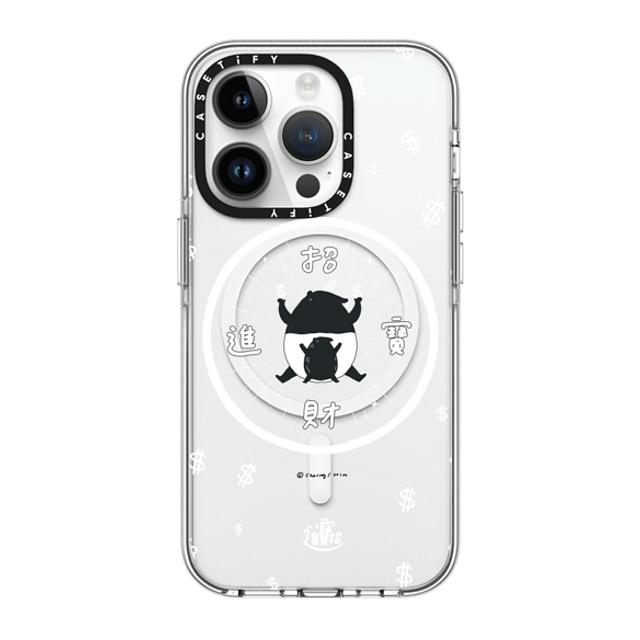 Cherng x CASETiFY iPhone 14 Pro ケース クリア クリア ケース MagSafe対応 LAIMO- SHOW ME THE MONEY