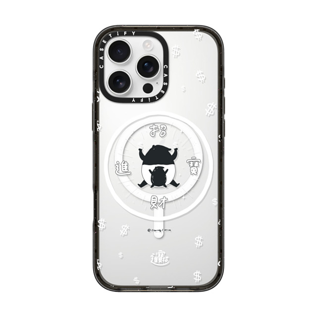 Cherng x CASETiFY iPhone 16 Pro Max ケース ブラック インパクトケース MagSafe対応 LAIMO- SHOW ME THE MONEY