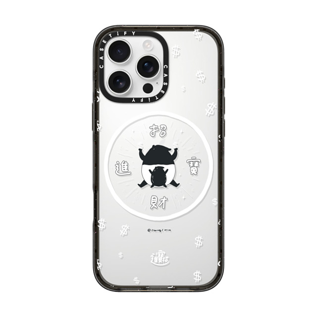 Cherng x CASETiFY iPhone 16 Pro Max ケース ブラック インパクトケース LAIMO- SHOW ME THE MONEY