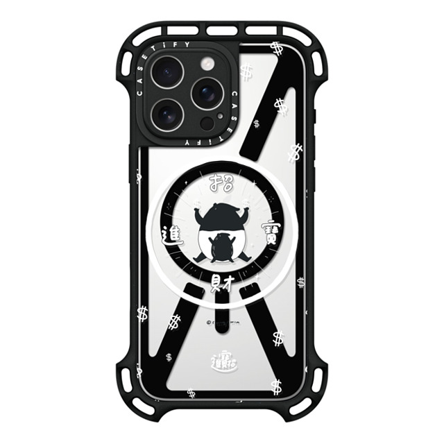 Cherng x CASETiFY iPhone 16 Pro Max ケース ブラック ウルトラ バウンスケース MagSafe対応 LAIMO- SHOW ME THE MONEY