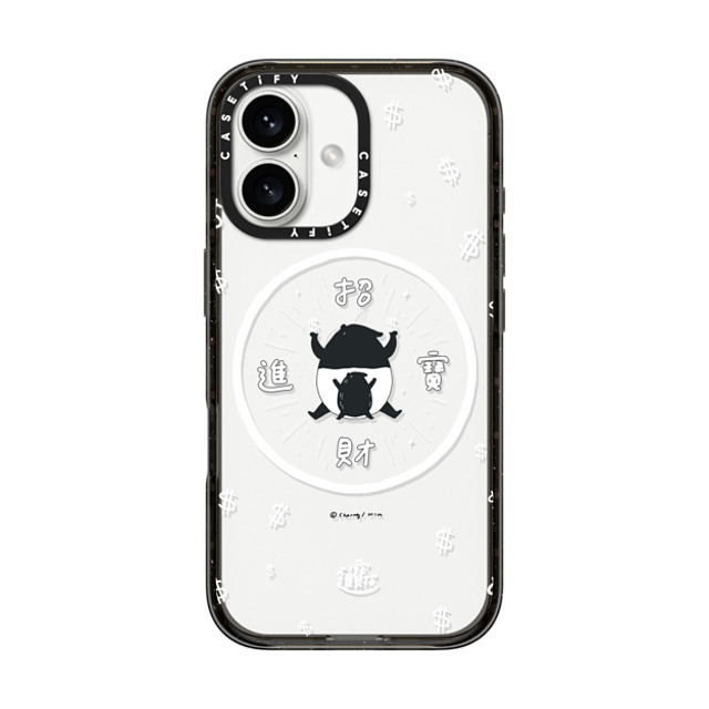 Cherng x CASETiFY iPhone 16 ケース ブラック インパクトケース LAIMO- SHOW ME THE MONEY