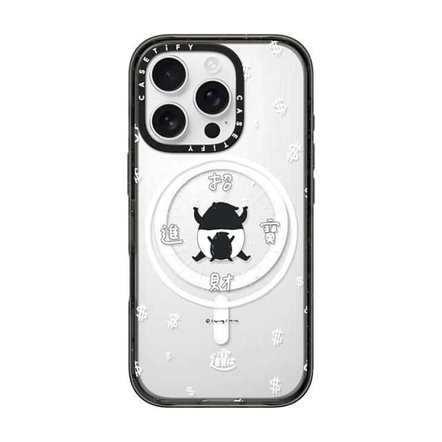 Cherng x CASETiFY iPhone 16 Pro ケース ブラック インパクトケース MagSafe対応 LAIMO- SHOW ME THE MONEY