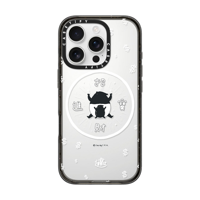 Cherng x CASETiFY iPhone 16 Pro ケース ブラック インパクトケース LAIMO- SHOW ME THE MONEY