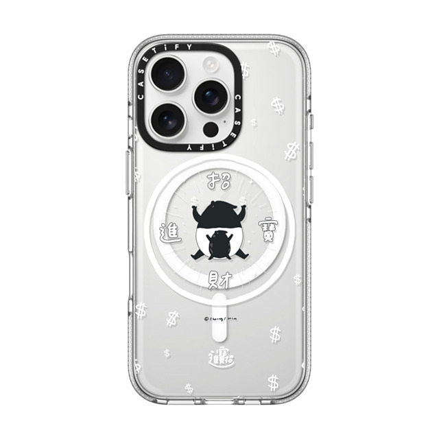 Cherng x CASETiFY iPhone 16 Pro ケース クリア クリア ケース MagSafe対応 LAIMO- SHOW ME THE MONEY