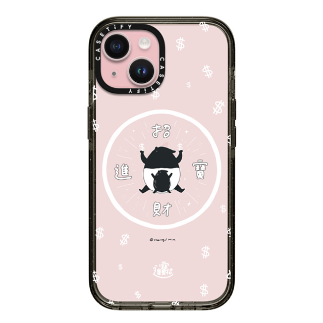 Cherng x CASETiFY iPhone 15 ケース ブラック インパクトケース LAIMO- SHOW ME THE MONEY