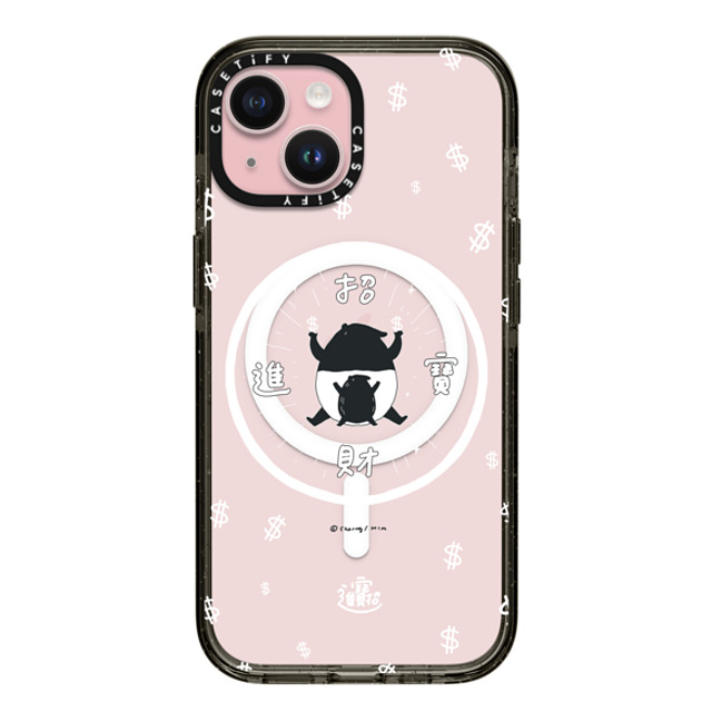 Cherng x CASETiFY iPhone 15 ケース ブラック インパクトケース MagSafe対応 LAIMO- SHOW ME THE MONEY