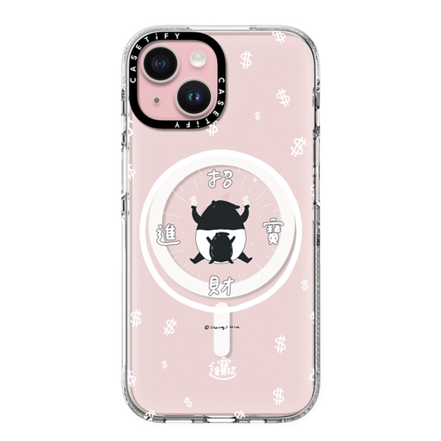 Cherng x CASETiFY iPhone 15 ケース クリア クリア ケース MagSafe対応 LAIMO- SHOW ME THE MONEY