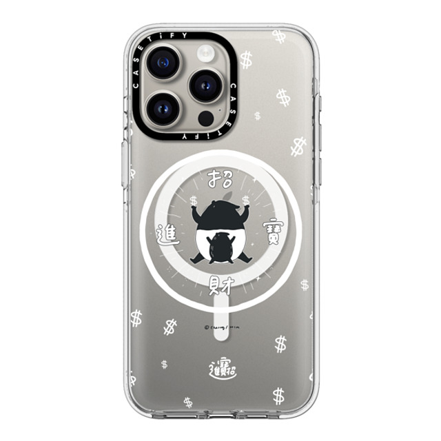 Cherng x CASETiFY iPhone 15 Pro Max ケース クリア クリア ケース MagSafe対応 LAIMO- SHOW ME THE MONEY