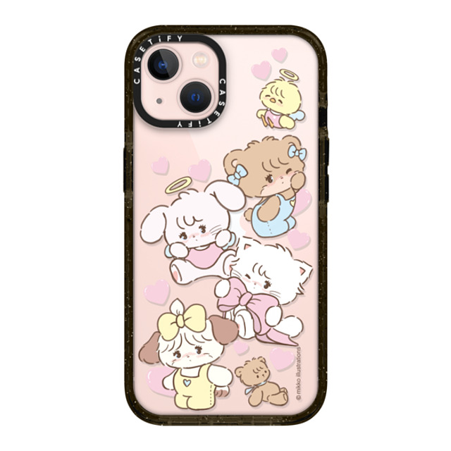 mikko illustrations x CASETiFY iPhone 13 ケース ブラック インパクトケース mikko characters