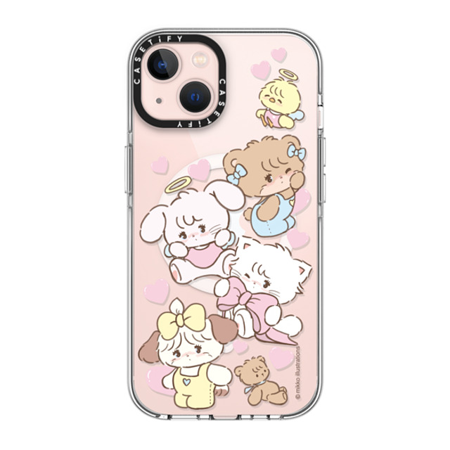 mikko illustrations x CASETiFY iPhone 13 ケース クリア クリア ケース MagSafe対応 mikko characters