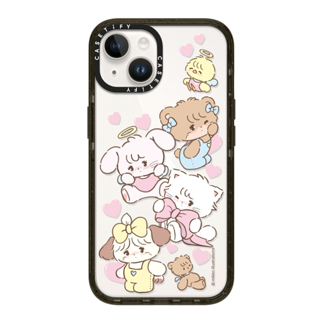 mikko illustrations x CASETiFY iPhone 14 ケース ブラック インパクトケース mikko characters