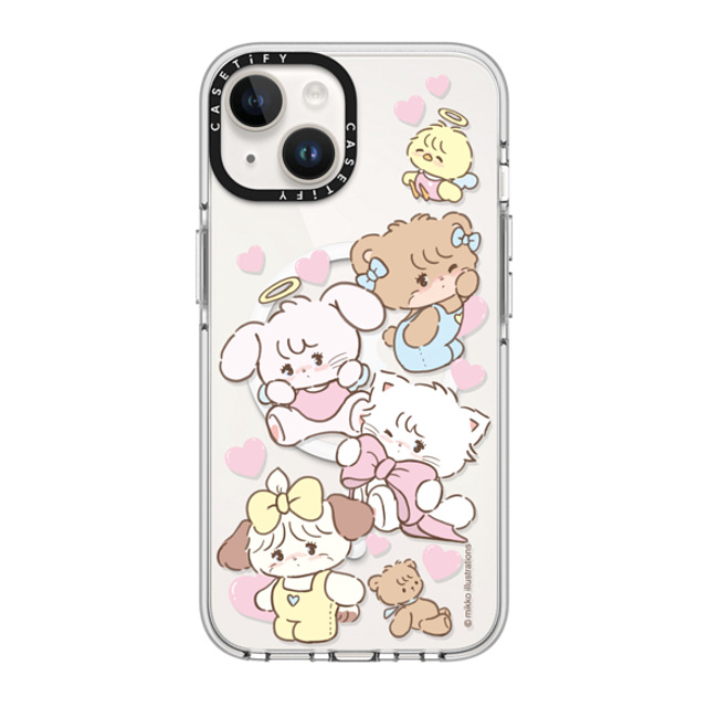 mikko illustrations x CASETiFY iPhone 14 ケース クリア クリア ケース MagSafe対応 mikko characters