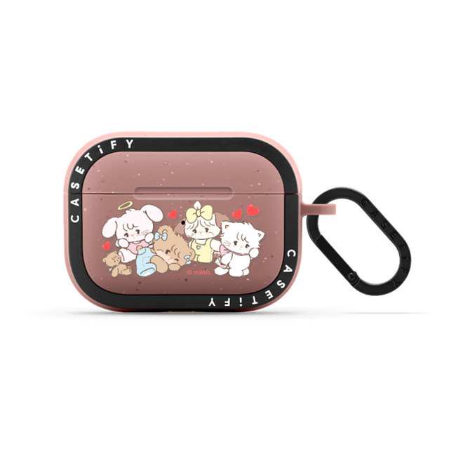 mikko illustrations x CASETiFY AirPods Pro Cat,Dog Matte Dusty Rose バウンス ケース mikko characters Father's Day mikko illustrations x CASETiFY AirPods Pro Cat,Dog Matte Dusty Rose バウンス ケース mikko characters Father's Day
